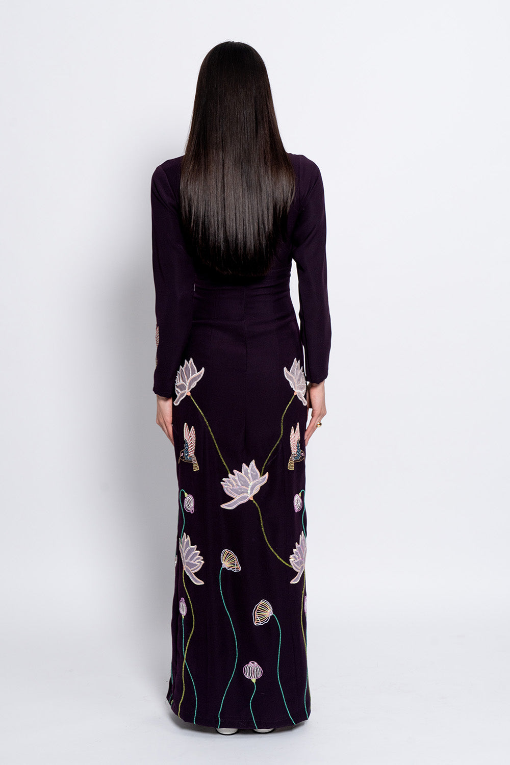 Burgundy Starlight Gown