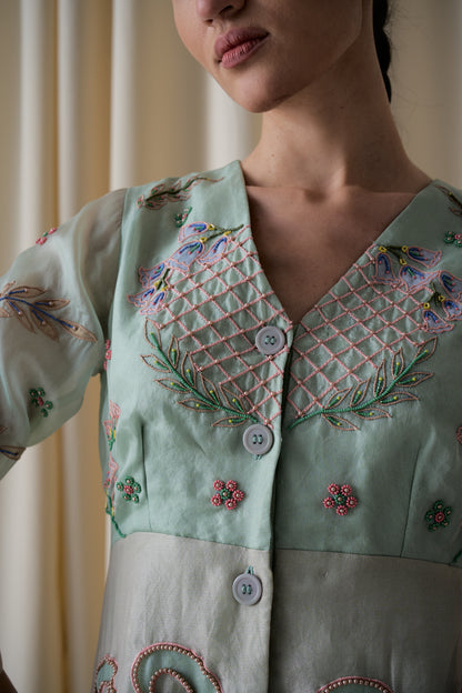 Elotia mint green dress image 2