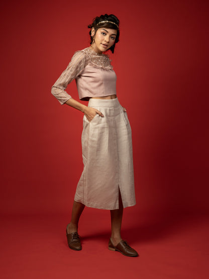 Linen skirt. image 2