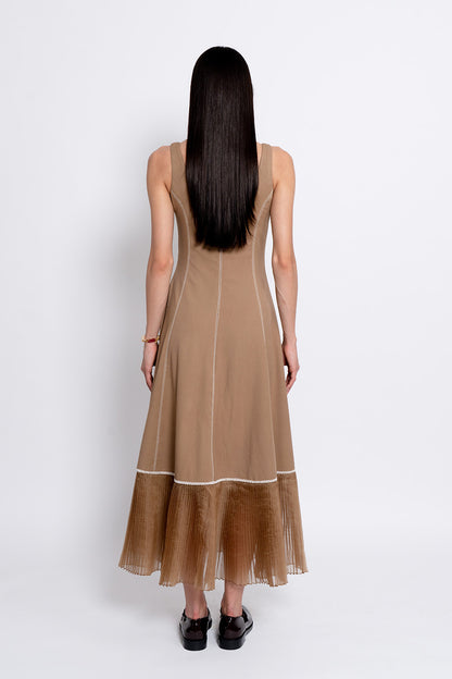Mandra - brown dress