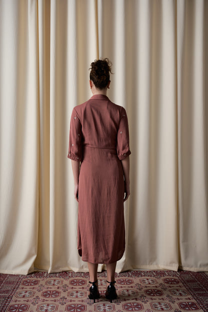 Mocha wildflower dress image 4