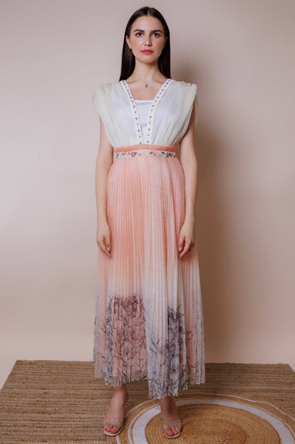 Organza drape dress image 1