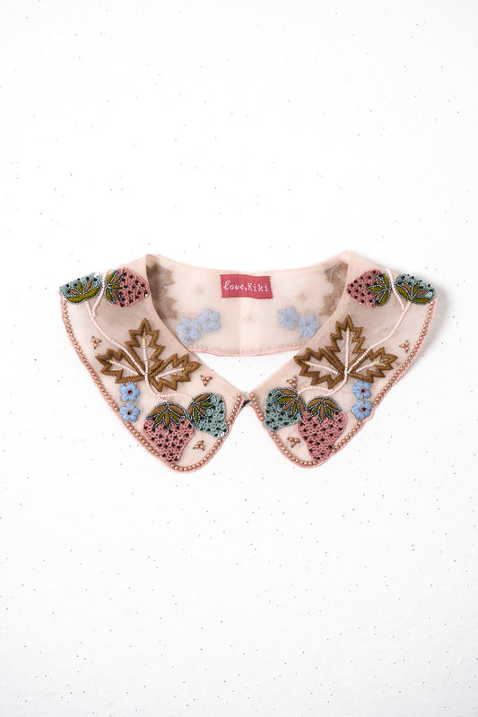 Peach mocha strawberry collar image 0