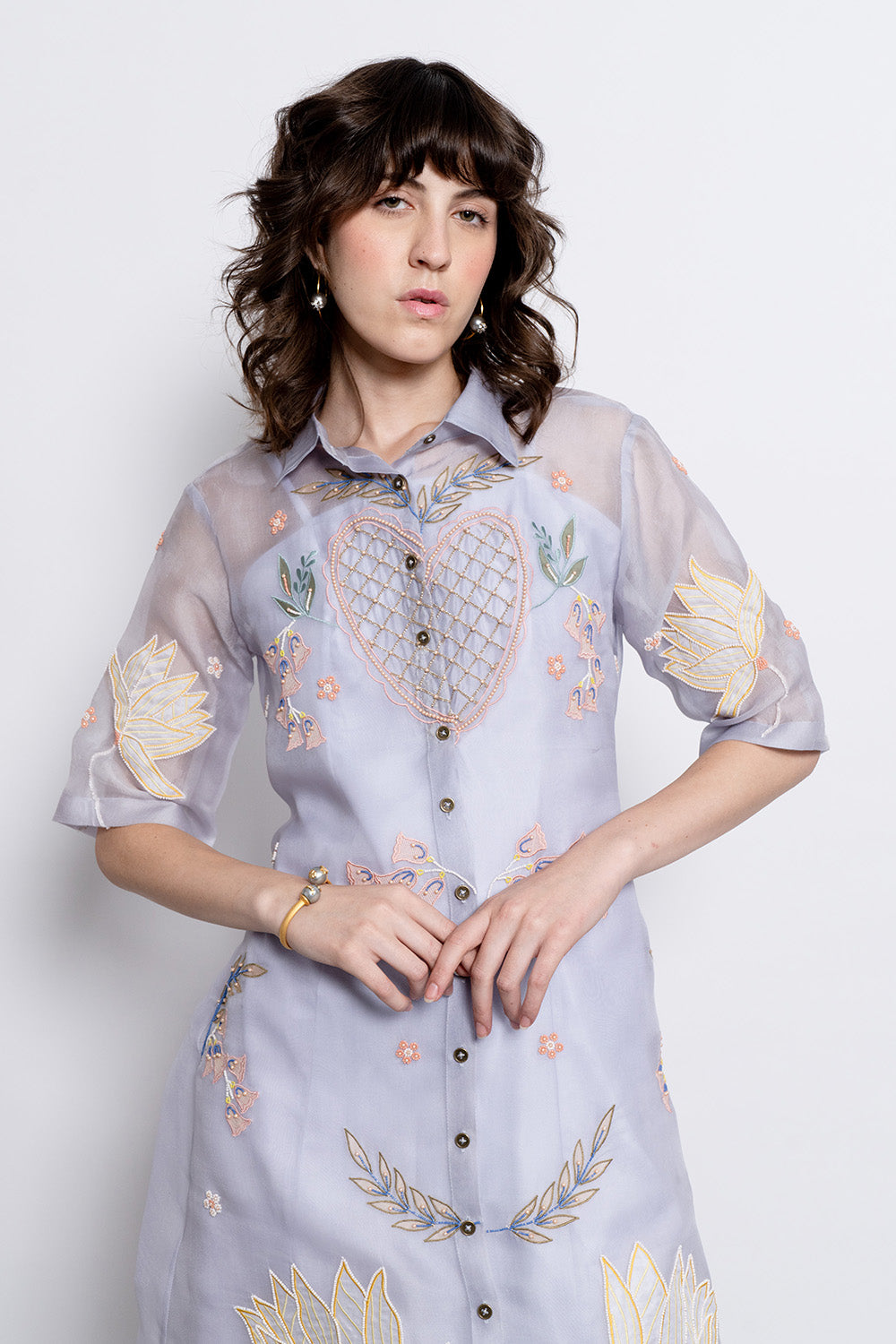Powder Blue Amora Shirt Dress