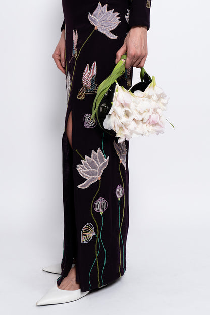 Burgundy Starlight Gown