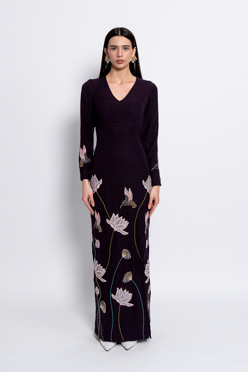 Burgundy Starlight Gown