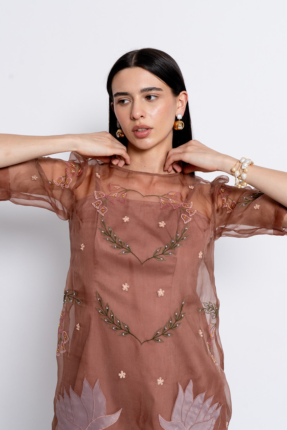 Mocha Moonflower Dress