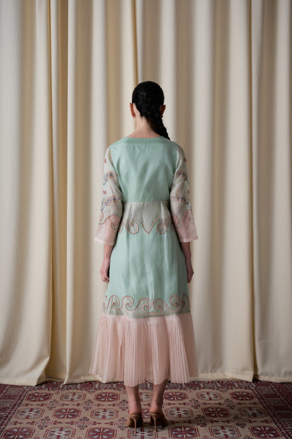Elotia mint green dress image 4