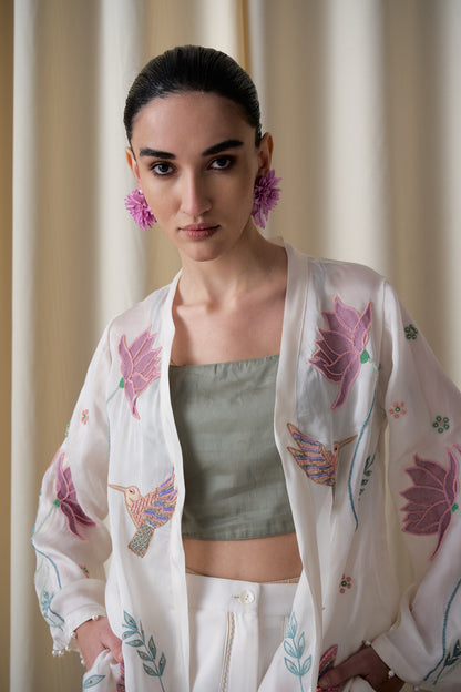 Wildflower blazer (Ivory) image 0