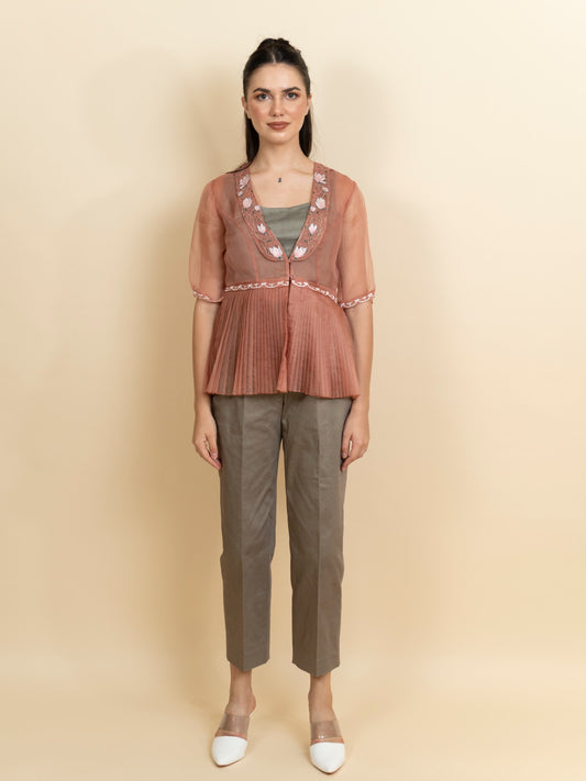 Cinnamon organza blazer (only blazer) image 0