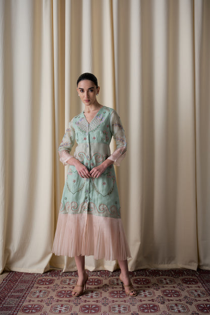 Elotia mint green dress image 0