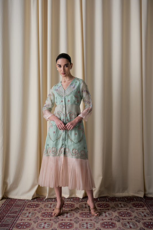 Elotia mint green dress image 0