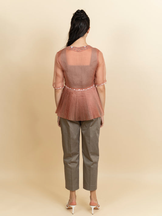 Cinnamon organza blazer (only blazer) image 1