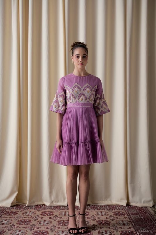 Orchid skater dress image 0