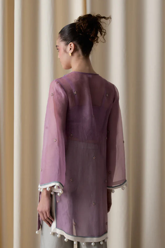 Lilac sheer tunic