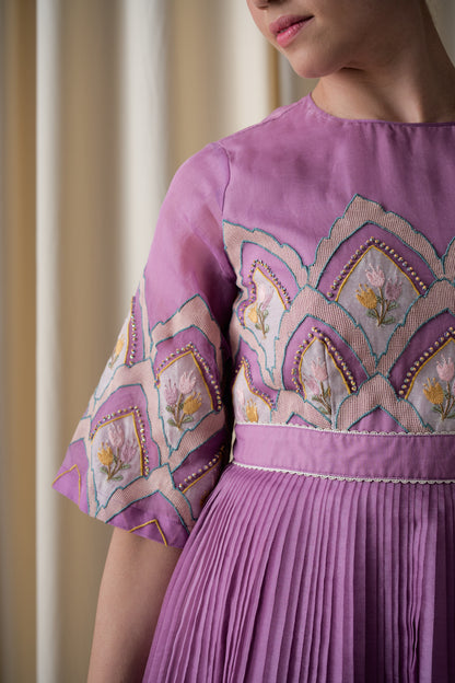 Orchid skater dress image 2