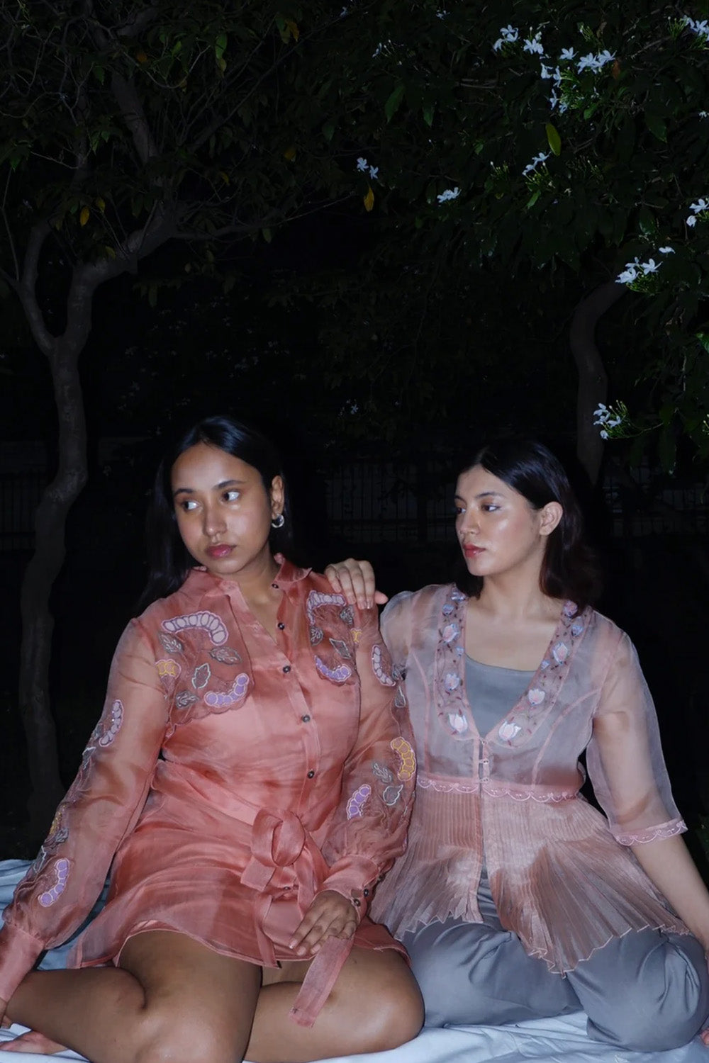Grape embroidered dress (Cinnamon).
